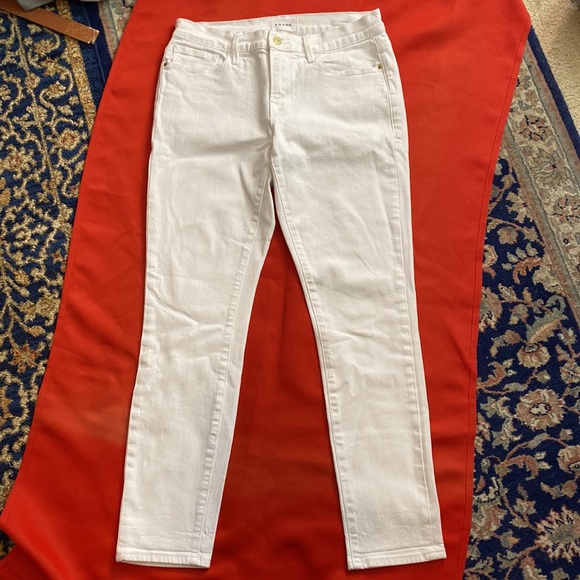 FRAME WHITE JEANS (Le Garçon) NWOT - Picture 9 of 13